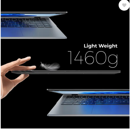CHUWI Intel Celeron Quad Core 12th Gen N100 - (8 GB/256 GB SSD/Windows 11 Home) GemiBook X_Pro Laptop  (14.1 inch, Grey, 1.46 kg)
