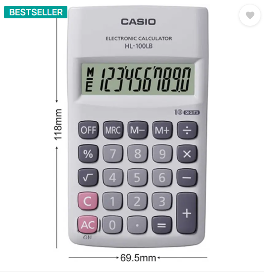 CASIO HL100LB Portable Basic Calculator  (10 Digit)