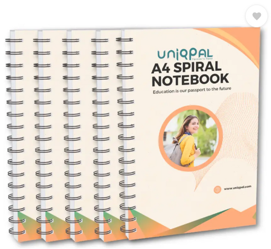 ABC notebook A4 Notebook plain 200 Pages  (Multicolor, Pack of 5)