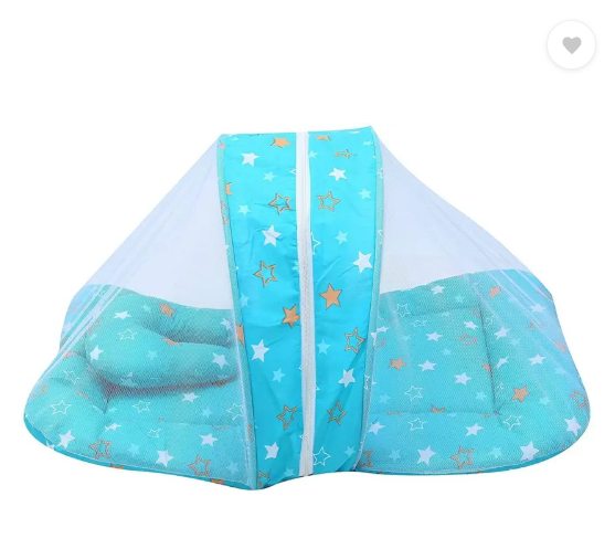 Fareto New Born Baby Daily Essentail Bedding Combo Pack(0-6 Months)(Total Items: 11)  (Blue)