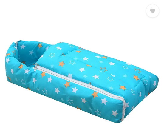 Fareto New Born Baby Daily Essentail Bedding Combo Pack(0-6 Months)(Total Items: 11)  (Blue)