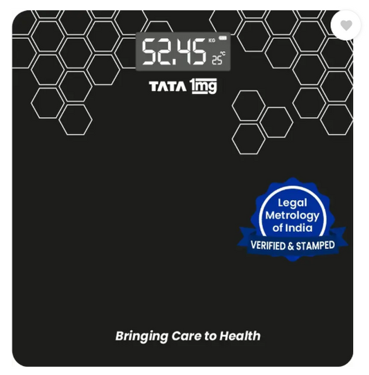 TATA 1mg Digital Weighing Scale, Premium Weighing Machine for Precise Measurement Weighing Scale  (Black)