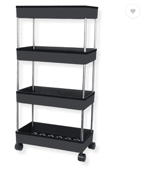 MGKENTERPRISE 4 Compartments plastic Portable Desk organizer  (Black)