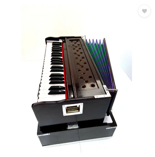 KHALSA MUSICAL (42 keys) Folding Harmonium high sound Quality Foam BestBag 3.5 Octave Harmonium 3.5 Octave Foot Pumped Harmonium  (Seven Fold Bellow, Bass Reed)