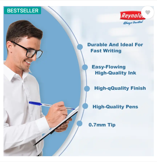 Reynolds DFine Ball Pen  (Pack of 70, Ink Color - Blue)