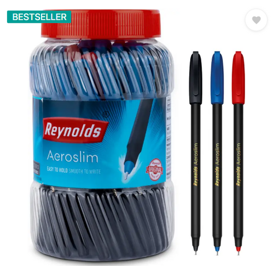 Reynolds Aeroslim Ball Pen  (Pack of 70, Ink Color - Blue, Black, Red)