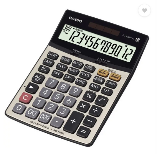 CASIO DJ-220DPLUS Desktop Basic Calculator  (12 Digit)