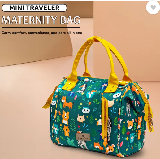 StarAndDaisy Diaper Bag for Mothers, Baby Diaper Backpack with Spacious Compartment Mothers Maternity Bags for Travel Diaper Backpack  (Jungle Print-Green)