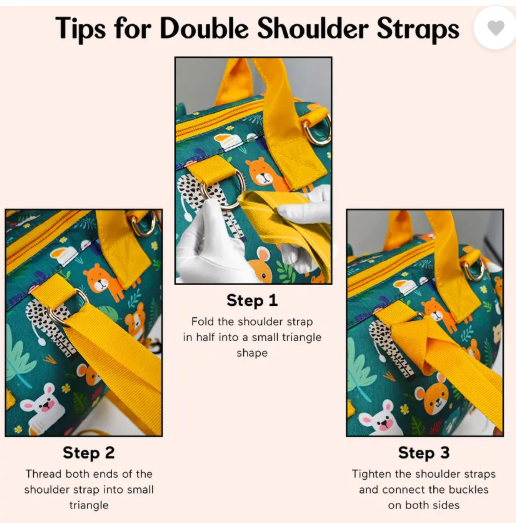 StarAndDaisy Diaper Bag for Mothers, Baby Diaper Backpack with Spacious Compartment Mothers Maternity Bags for Travel Diaper Backpack  (Jungle Print-Green)