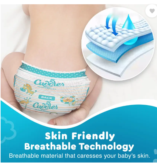 Cuddles - Super Pants Style Diaper - M  (74 Pieces)
