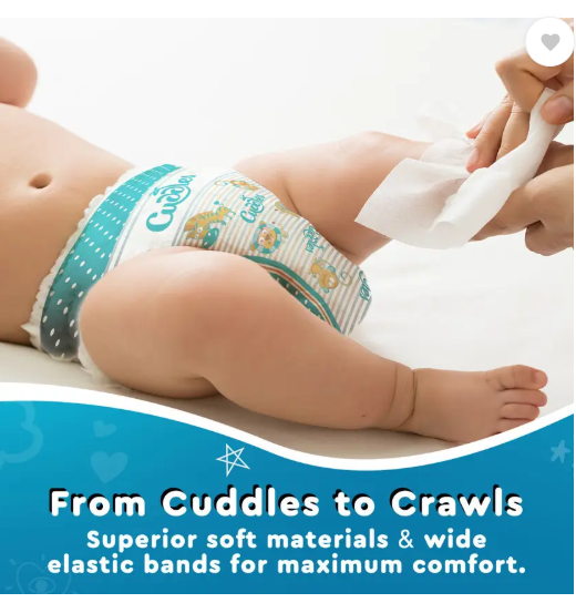Cuddles - Super Pants Style Diaper - M  (74 Pieces)