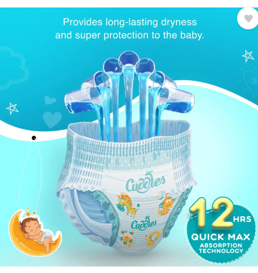 Cuddles - Super Pants Style Diaper - M  (74 Pieces)