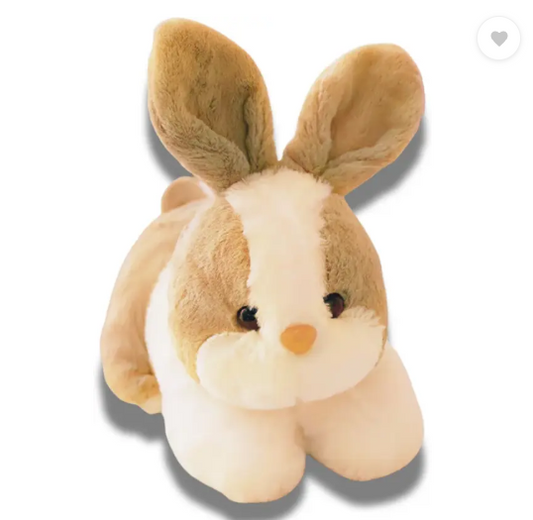 cuddlenest Cute Rabbit White Soft Toy, Furry Stuffed Animal, Extra Soft, Perfect for Kids - 32 cm  (Brown)