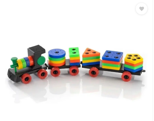 VrajVilla Blocks Puzzle Geometric Train Early Learning Educational Toy  (Multicolor)