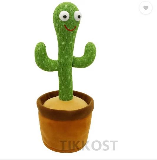 TIKKOST Talking Cactus Baby Toy - 20 mm  (Green)