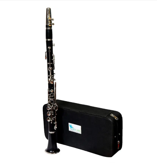 SKYLARK INTERNATIONAL Skylark Musicals 14 Keys German Silver Kaali Shehnai/Clarinet with Case (Black) Clarinet  (B-flat)