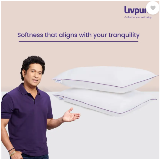 Livpure Smart Cloud Essentia Microfibre Solid Sleeping Pillow Pack of 2  (White)