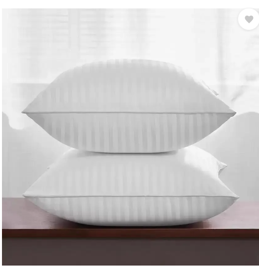 YandAM YandAM Microfibre Solid Sleeping Pillow Pack of 2  (White)