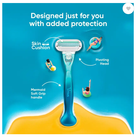 Gillette Venus Smooth Combo pack | Razor plus 2 refills | Aloe vera smooth, Women