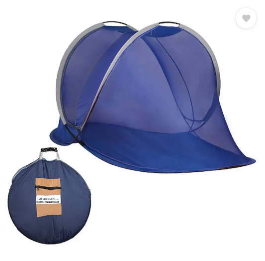 Ghuraba Cotton Adults Washable Single Bed Mosquito Net Mosquito Net  (Blue, Tent)