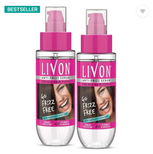 LIVON Hair Serum For Smooth, Frizz free & Glossy Hair  (200 ml)