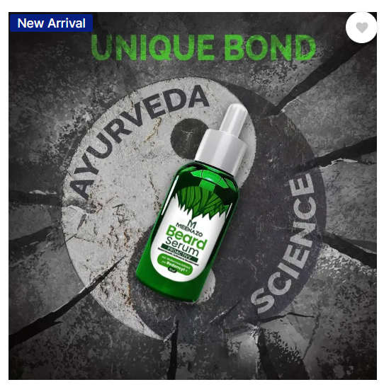 Meenazo Beard Serum For Fast Beard Growth, Thicker, Fuller Beard. Serum For Patchy Beard  (30 ml)