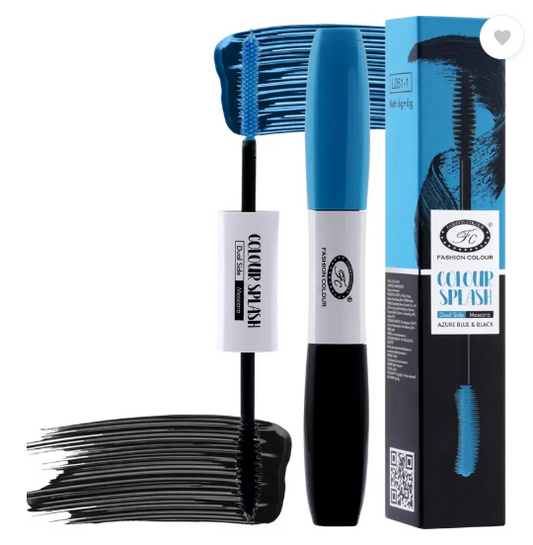 FASHION COLOUR Colour Splash Dual Side Mascara - 6 ml  (Azure Blue & Black)