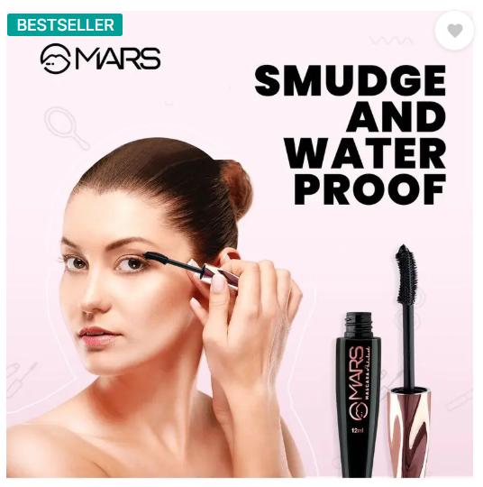 MARS Ultra Curl Long lasting Fabulash Mascara 12 ml  (Jet Black)