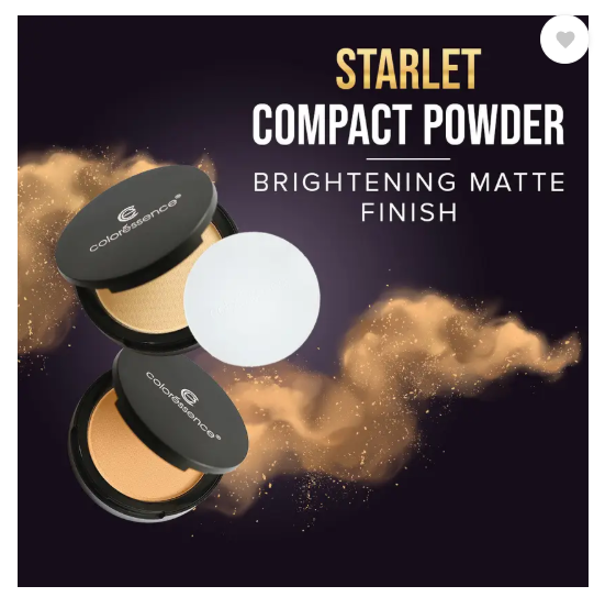 COLORESSENCE Compact Powder for Instant Glow|Waterproof|All Skin|vory Beige Compact  (Ivory Beige, 10 g)