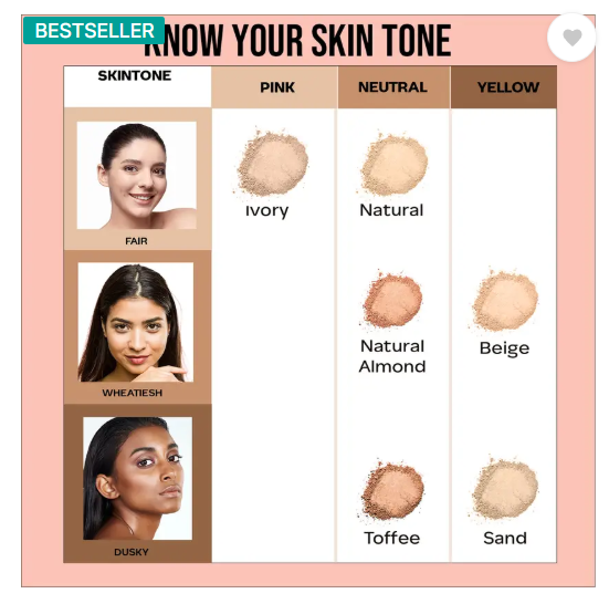 FACES CANADA Weightless Stay Matte Powder | Oil Control Compact  (Ivory, 9 g)