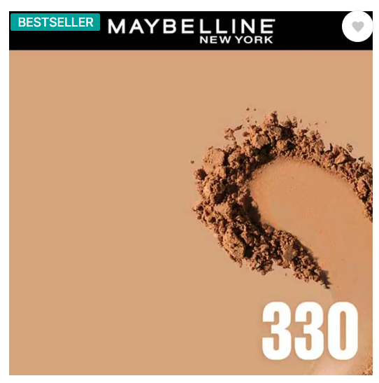 MAYBELLINE NEW YORK Fit Me Matte + Poreless Powder|16H Oil Control with SPF 32|Matte Finish Compact  (330, Toffee, 6 g)