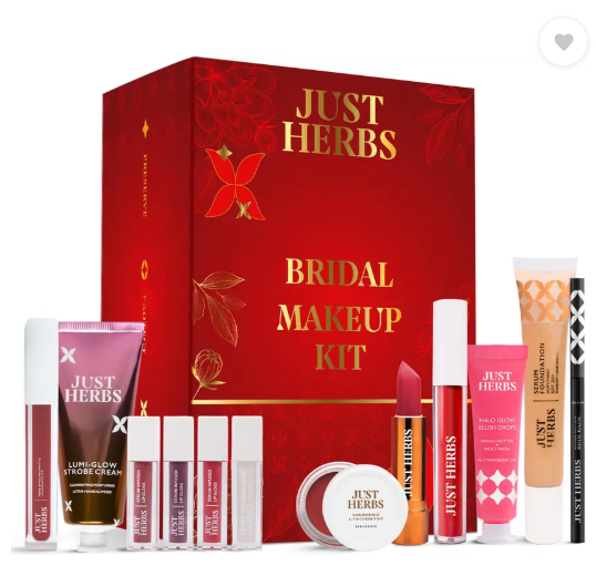 Just Herbs Bridal Makeup Kit Perfect Gifting Combo Set for Women Bridal Party