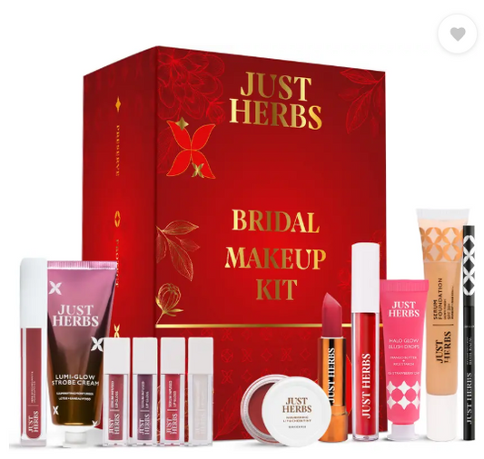 Just Herbs Bridal Makeup Kit Perfect Gifting Combo Set for Women Bridal Party