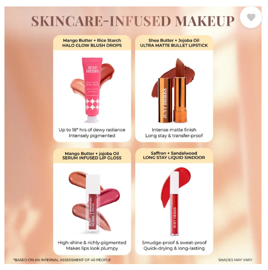 Just Herbs Bridal Makeup Kit Perfect Gifting Combo Set for Women Bridal Party