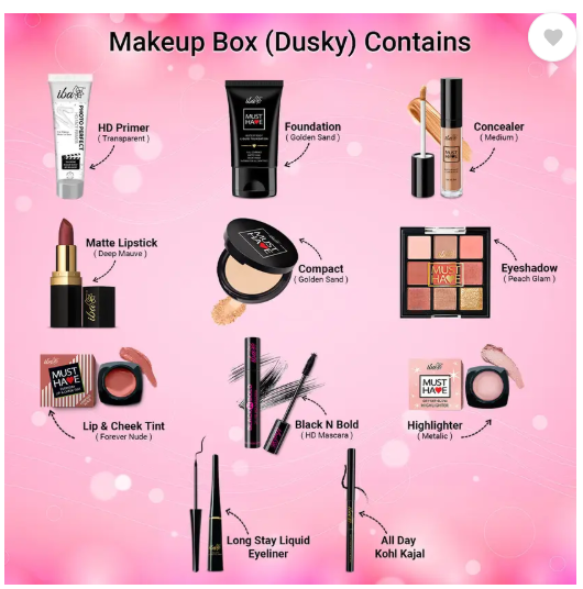 Iba MUST HAVE Complete Makeup Box (Dusky)  (Pack of 11)
