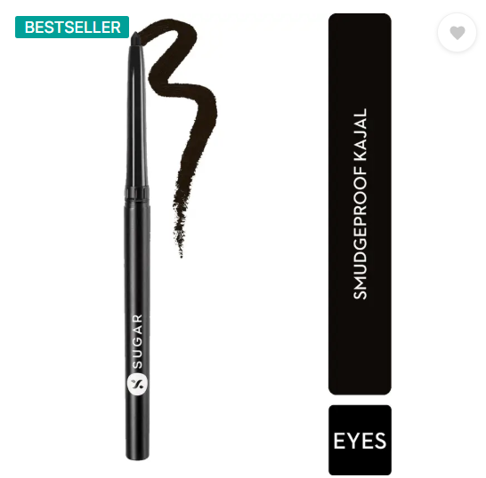 SUGAR Cosmetics Kohl Of Honour Intense Long Stay Kajal, Waterproof,Smudge & Transfer-resistant  (Black, 0.3 g)