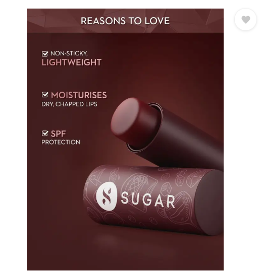 SUGAR Cosmetics Tipsy Lip Balm - Long Lasting Moisturization with Shea Butter and SPF Protection 04 L.I.I.T  (Pack of: 1, 4.5 g)