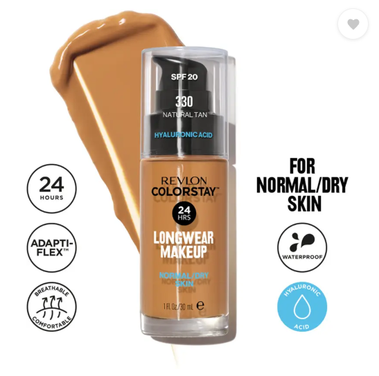 Revlon Colorstay Long Wear Make Up Normal To Dry-Natural Tan (Spf 20) Foundation  (Natural Tan, 30 ml)