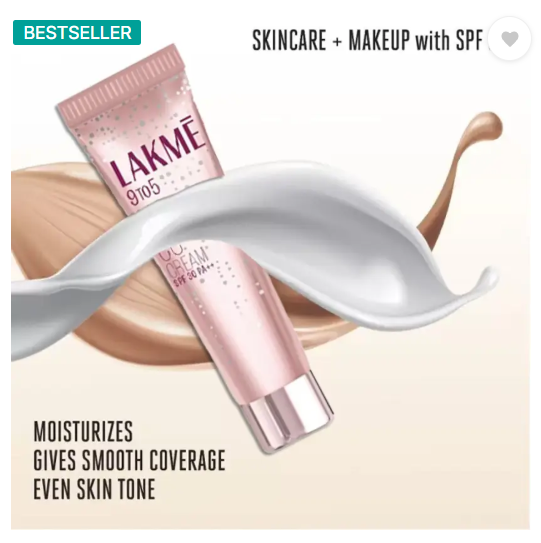 Lakmé 9 to 5 CC cream for face Foundation  (Beige, 60 g)