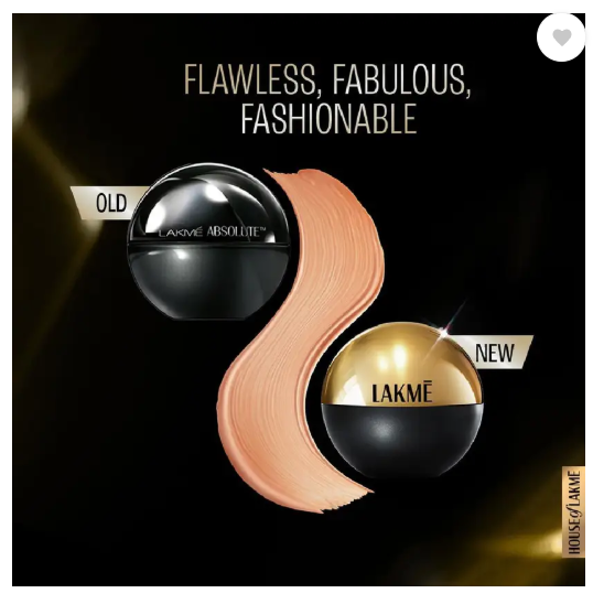 Lakmé Skin Natural Mousse SPF8 Foundation  (Golden Sand, 25 g)