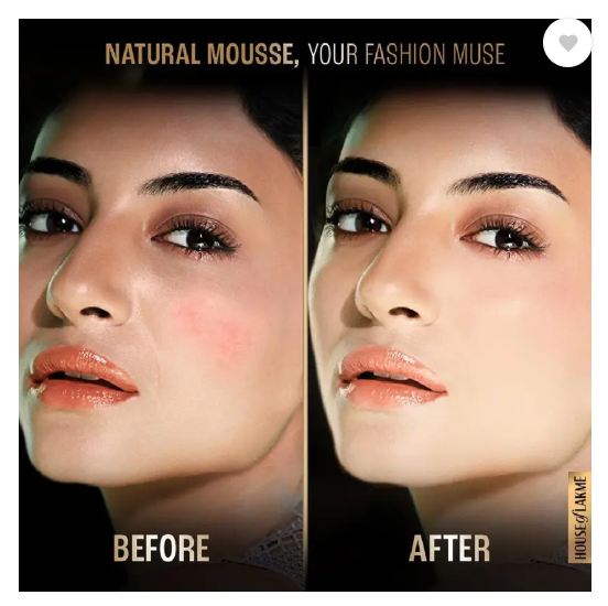 Lakmé Skin Natural Mousse SPF8 Foundation  (Golden Sand, 25 g)