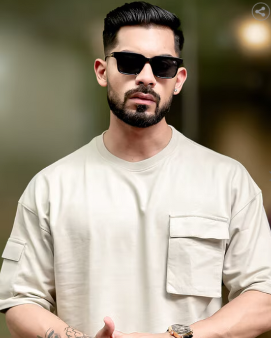 MANIAC Men Oversized Fit T-shirt