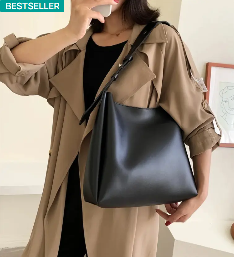 LIZIQI Stylish Handbag for women | Ladies Purse Tote Bag Waterproof Messenger Bag  (Black, 15 inch)